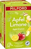 MILFORD Apfel Limone | Früchtetee mit Äpfeln und Apfel-Aroma | 20 Teebeutel