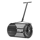 Wiltec Kompoststreuer 75 l mit 60 cm Arbeitsbreite, Düngerstreuer für Kompost,...