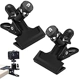 Finkow Klemmhalter, 2 Stück 360 Grad Kamera Blitz Halterung, Klemmstativ...