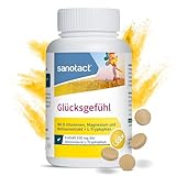sanotact Glücksgefühl (120 Tabletten) • Natürlicher Stimmungsaufheller...
