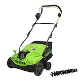 Greenworks GD40SC36 Akku Vertikutierer und Rasenharke mit bürstenlosem Motor,...