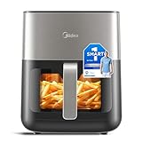 MIDEA Digital Luftfritteuse, 6.5L Airfryer LED Touch Screen Heißluftfritteusen...