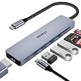 BENFEI USB C HUB 7in1,USB-C HUB Multiport Adapter mit HDMI(4K@60Hz...