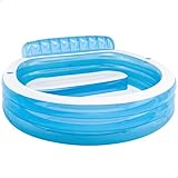 Intex 57190NP - Aufblasbarer Familienpool Lounge, Vinyl, Mehrfarbig, 229x218x79...