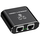 VEDINDUST LAN Splitter 1 auf 2 1000Mbps Ethernet Splitter LAN Switch 2 Port Mit...