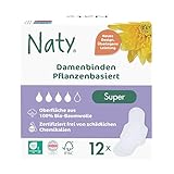 Naty Damenbinden Super mit Flügeln | 100% zertifizierte Bio-Baumwolle auf der...