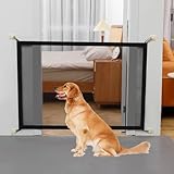 Treppenschutzgitter Ausziehbar – 110 * 72cm Türschutzgitter Ohne Bohren,...