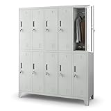 Jan Nowak Umkleideschrank 5B2A Spind Spint Schließfachschrank Metallschrank mit...