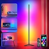 HANDSONIC LED Stehlampe,RGBIC Stehlampe Wohnzimmer Dimmbar,140cm Abnehmbar...