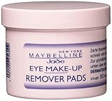 Maybelline Jade Augen Make-Up Entferner Pads, Auch für wasserfestes Make Up, 50...