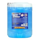 MANNOL Antifreeze AG11-40 Kühlerfrostschutz Kühlmittel, 10 Liter