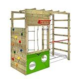 Fatmoose Klettergerüst Spielturm CleverClimber Club XXL, Outdoor Kinder...