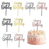 MXTIMWAN 8 Stück Happy Birthday Tortendeko, Cake Topper Geburtstag,...