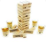 Bambelaa! Trinkspiel Partyspiel Wackelturm Drunken Tower inklusive vier...