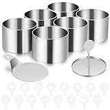 HAUSPROFI Dessertringe Set 8er Premium Edelstahl Speiseringe (Ø7.5cm) mit...