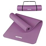 ALPIDEX Yogamatte 183 x 60 x 0.8 cm Phthalatfreie Fitness Matte E-Book Tragegurt...