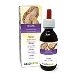 Shiitake (Lentinula edodes) Pilz Alkoholfreier Urtinktur Naturalma | Flüssig-Extrakt Tropfen 120 ml | Nahrungsergänzungsmittel | Veganer