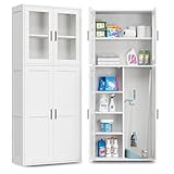 Moziel Besenschrank Mehrzweckschrank Hauswirtschaftsraum Schrank mit...