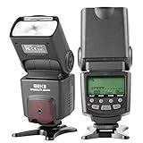 Meike MK430 TTL LCD-Blitz Speedlite Kompatibel mit Canon DSLR-Kamera EOS 70D 77D...