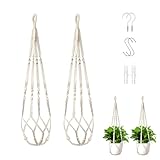Wdmxszdq 35 Inch Macrame Plant Hanger, Makramee Blumenampel mit Haken für...