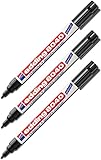 Edding Wäschemarker 8040 (3er Pack, Schwarz)