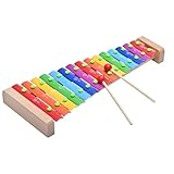 LIEKE Xylophon Holz 15 töne Glockenspiel Musikinstrument Geschenk für Kinder...