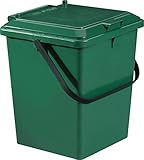 GARANTIA Bio-Eimer 8 Liter grün - Biomülleimer Küche, Komposteimer Küche,...