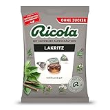 Ricola Lakritz, 75g Beutel Original Schweizer Kräuter-Bonbons mit 13 Schweizer...