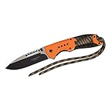 Herbertz Klappmesser - Stahl AISI 420 - beschichtet - Liner Lock - orangefarbene...