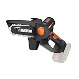 WORX WG325E.9 Nitro Profi Mini Akku-Kettensäge 20V, Einhand Ast-Säge,...