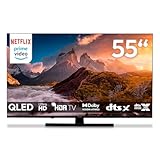 MEDION 138,8 cm (55 Zoll) QLED Fernseher (Smart TV, 4K, Dolby Vision HDR, Prime...