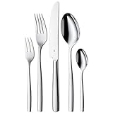 WMF Palma Edelstahl Besteck Set 6 Personen, Essbesteck Set 30 teilig,...