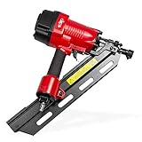 DEMA Druckluftnagler 50-90 mm 34° – Mit Koffer, Profi-Nagler für...