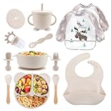 Feelhap Silikon Baby Geschirr Set,13er Set Kindergeschirr mit...