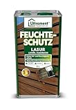 Ultrament Feuchteschutz-Lasur 3-in-1, nussbaum, Holzschutz, Dünnschichtlasur,...