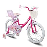 JOYSTAR Einhorn 18 Zoll Kinderfahrrad für 5-8 jährige Mädchen, 18 Zoll...