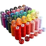 72-teiliges Nähgarn-Sortiment, 36-farbiges Garn für Nähmaschine mit 36 Spulen...