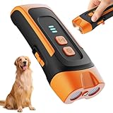 Antibell für Hunde,40 Fuß Antibell Ultraschall Gerät, 2 Modi Anti Bell Gerät...