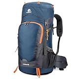 Mxaeyar 65L Wanderrucksack mit Regenschutz, leicht, Camping, Tagesrucksack,...