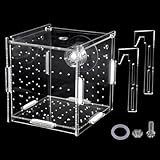 10 × 10 × 10cm Acryl Isolationsbox Aquarium, Transparent Fischzuchtbox Klein,...