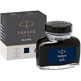 Parker Quink Füllertinte im Tintenfass | blauschwarze Tinte | 57 ml