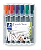 STAEDTLER Flipchart Marker Lumocolor, Keilspitze ca. 2,0 - 5,0 mm Linienbreite,...