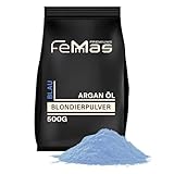 FemMas Blondierpulver blau 500 g I Blondierungspulver staubfrei, mit pflegendem...