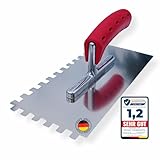 BACHSAM® Made in Germany Hochwertige 10mm Zahnglättekelle Zahnspachtel...