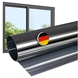 Rapid Teck Fensterfolie Sonnenschutz - 200cm x 152cm - Starke Verspiegelung -...