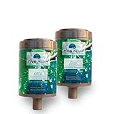 rivaALVA Kalk Duschfilter Kartusche 2er-Set - chemiefreier Kalkschutz - wandelt...