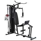 HAMMER Kraftstation Ferrum TX3, Trainingsstation mit Seilzugsystem, Beinpresse &...