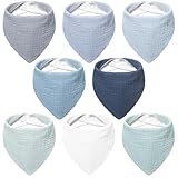 Bearmoss Lätzchen Baby Dreieckstuch Musselin Halstuch Baby für Junge und...