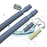LICHTBLAU Ablaufschlauch und Verlängerung Set 2997 FLEXI 60-200cm I ausziehbar...
