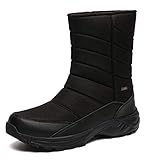 TLOLA Winterstiefel Herren Wasserdicht Winterschuhe Warm Gefüttert...